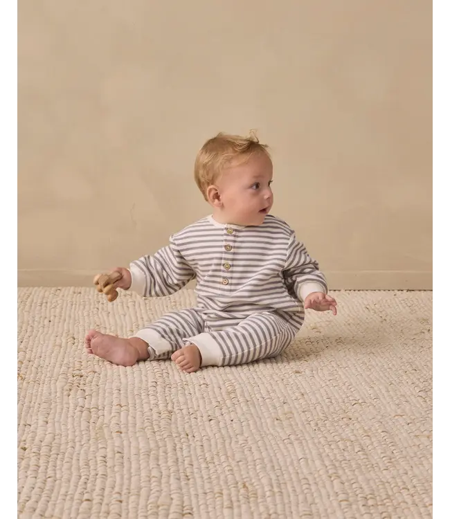 Slate Stripe Relaxed Jumpsuit