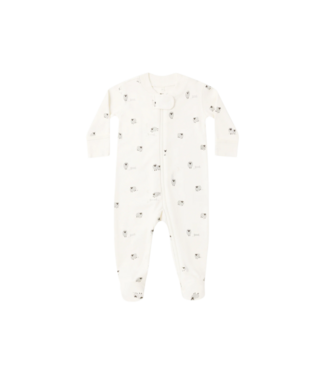 Quincy Mae Sheep L/S Zip Footie