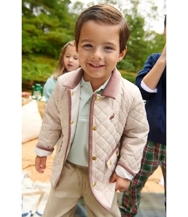 Old Greenwich Green Keeneland Khaki Prim & Proper Polo