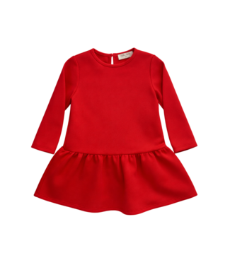nella june Red L/S Tennis Dress