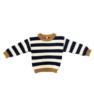 babysprouts Charcoal Bronze Stripe Knit Sweater