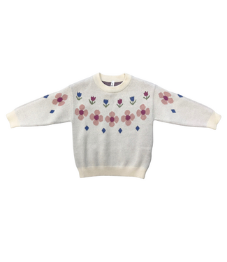 babysprouts Tulip Intarsia Knit Sweater