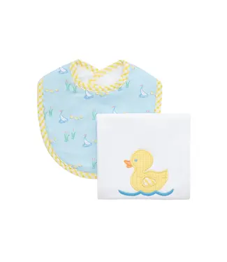 3 Marthas Duck Bib & Burp Cloth Set