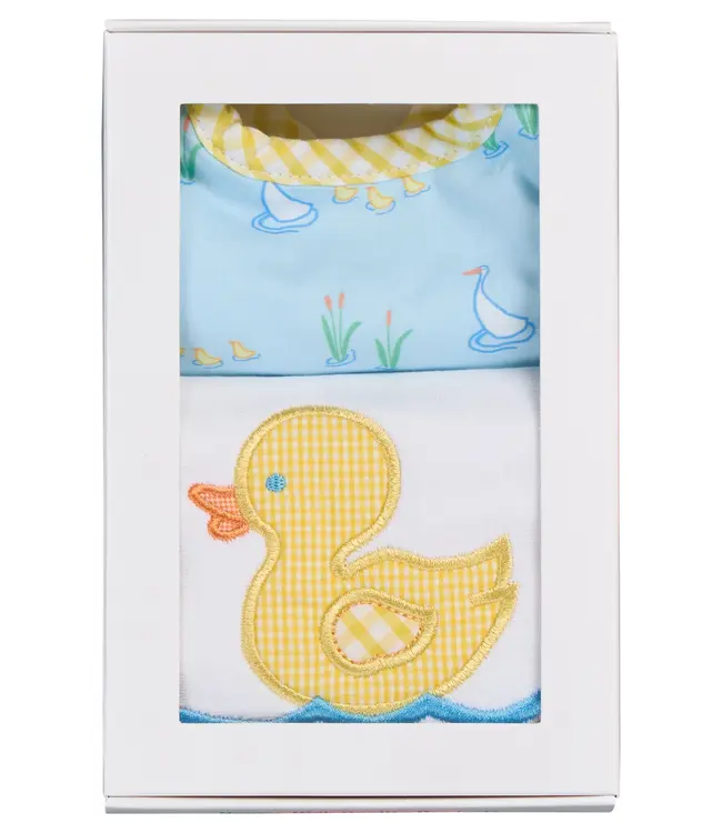 Duck Bib & Burp Cloth Set