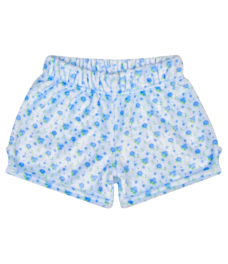 Iscream Blue Ditsy Plush Shorts