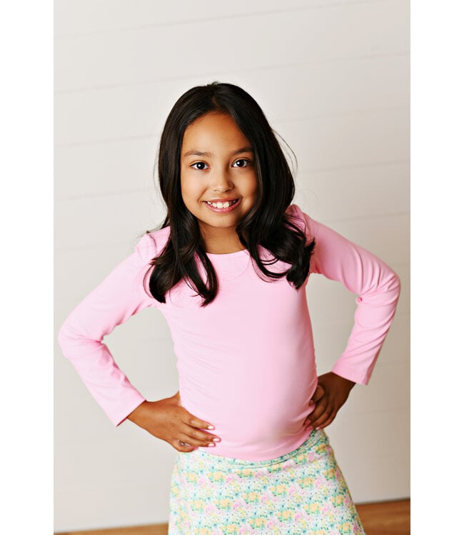 Bubblegum Pink Ruched Top