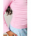 Bubblegum Pink Ruched Top