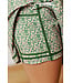 Olive Ditsy Floral Tennis Skirt