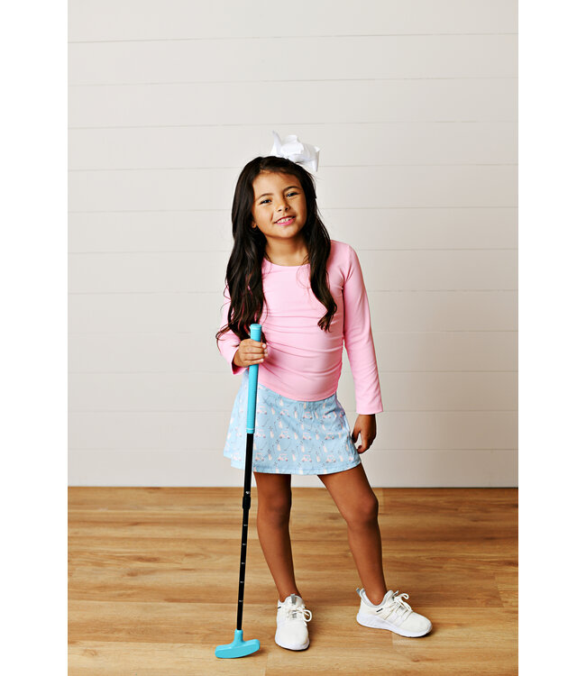 Blue Fairway Tennis Skirt