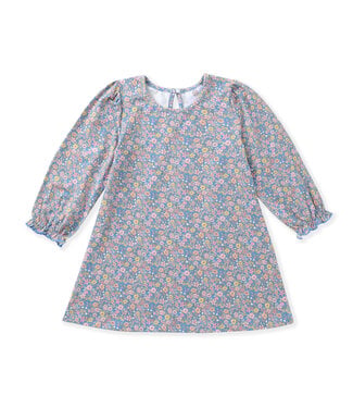 Swoon Baby Clothing Blue Floral A-Line Dress