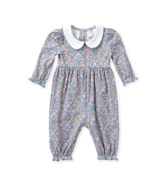 Swoon Baby Clothing Blue Floral Romper