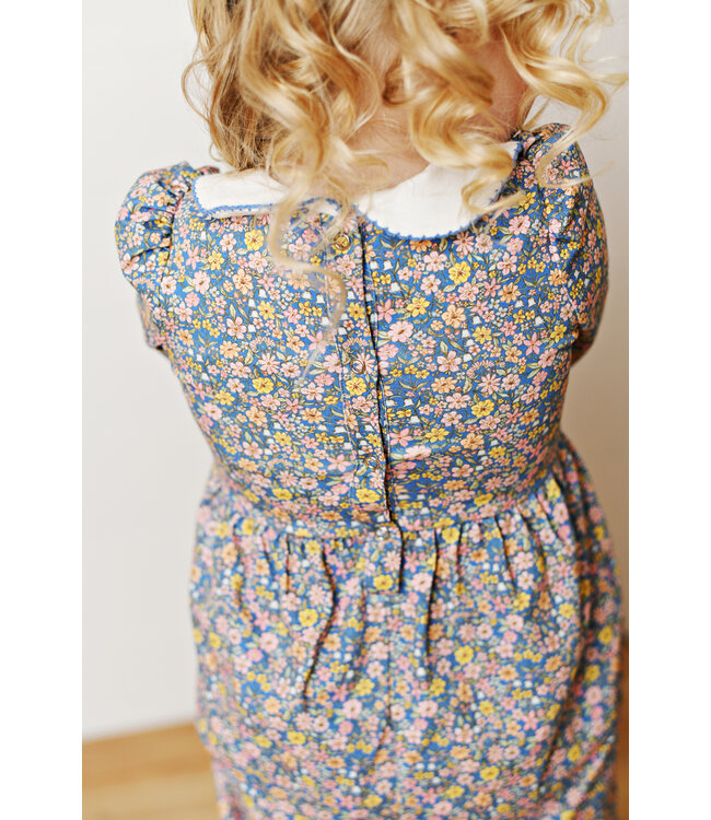 Blue Floral Romper