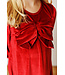 Red Velvet Bow Dress