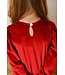Red Velvet Bow Dress