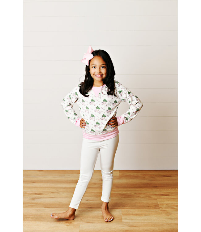 Pink Christmas/Golf Pullover