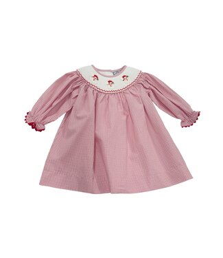 Three Sisters Santa Smocked L/S Bishop