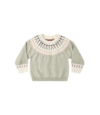 Rylee & Cru Sage Fair Isle Sweater