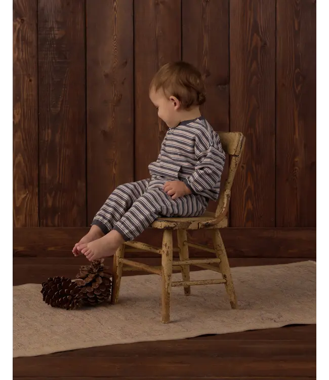 Blue Stripe Relaxed Set
