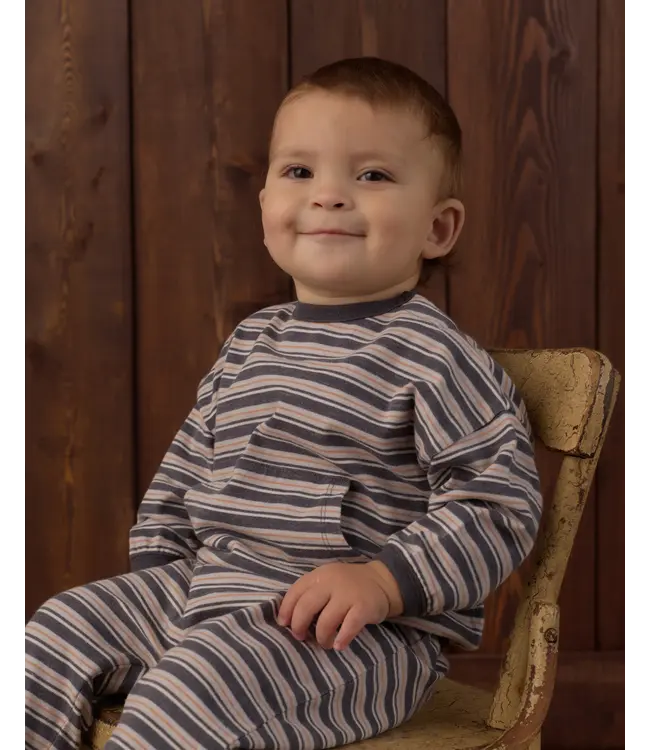 Blue Stripe Relaxed Set