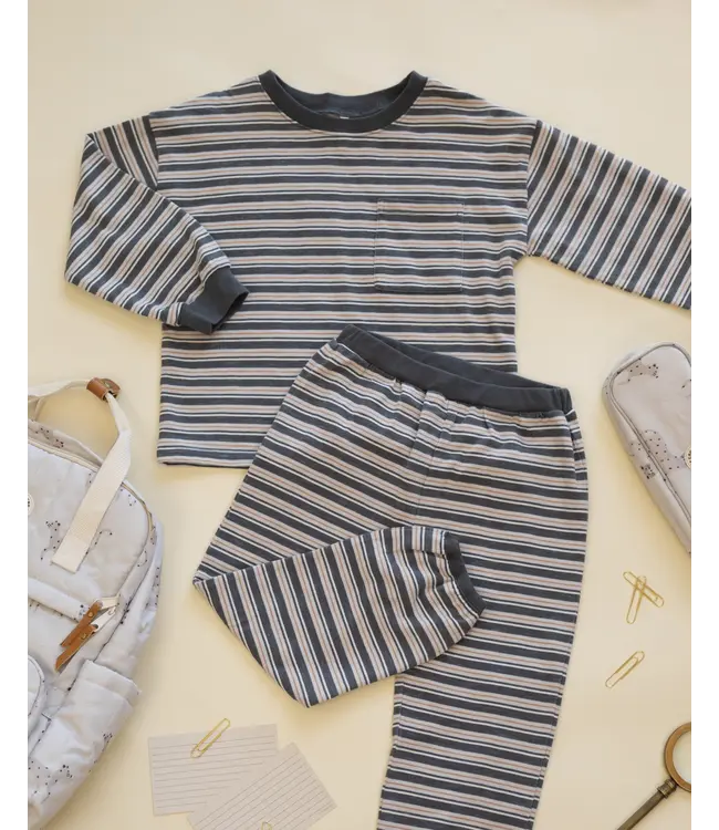 Blue Stripe Relaxed Set