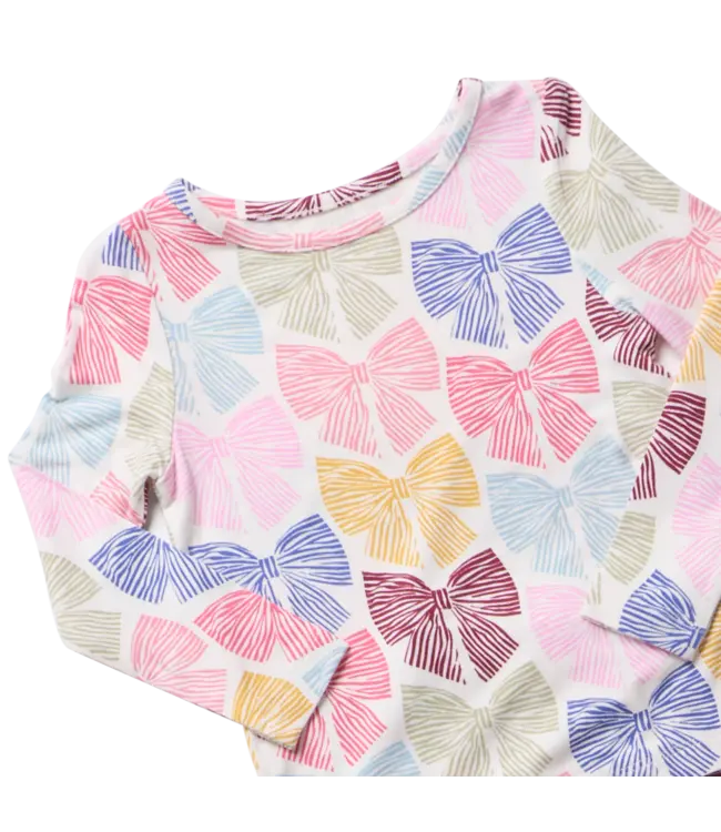 Bright Multi Bows Bamboo PJ Set