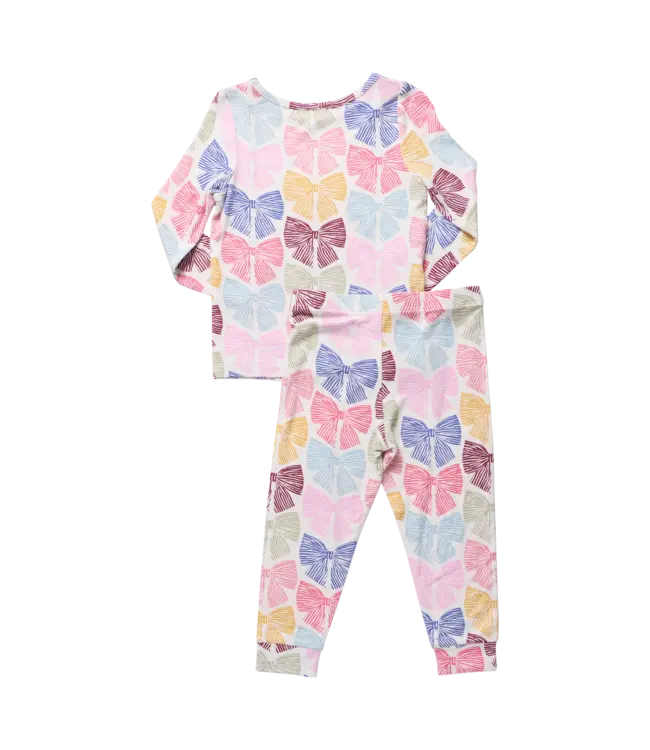 Bright Multi Bows Bamboo PJ Set