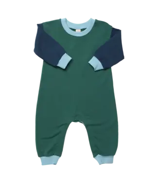 coop Green Color Block Runaround Jumpsuit