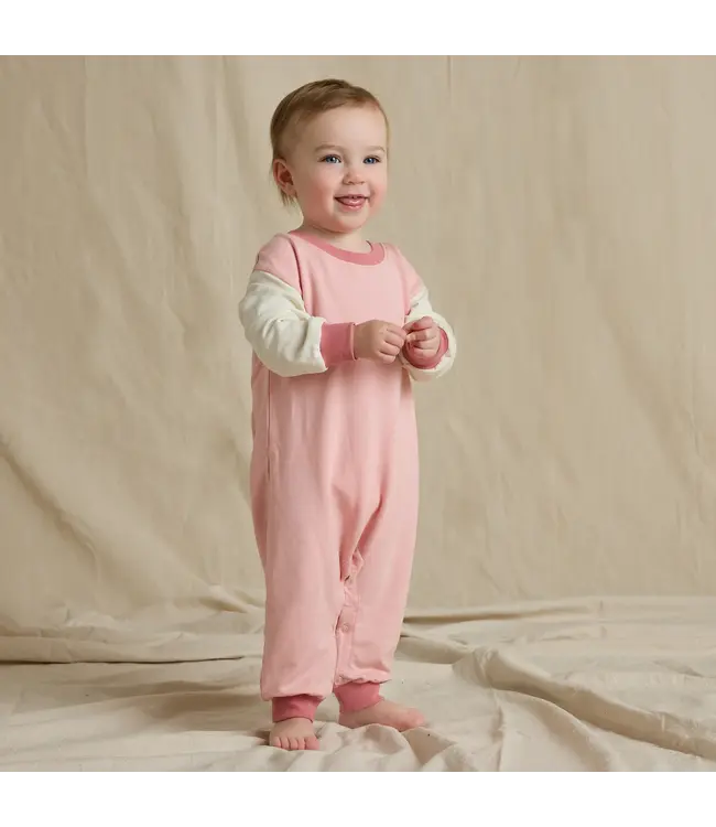 Pink Color Block Runaround Jumpsuit