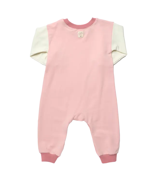 Pink Color Block Runaround Jumpsuit