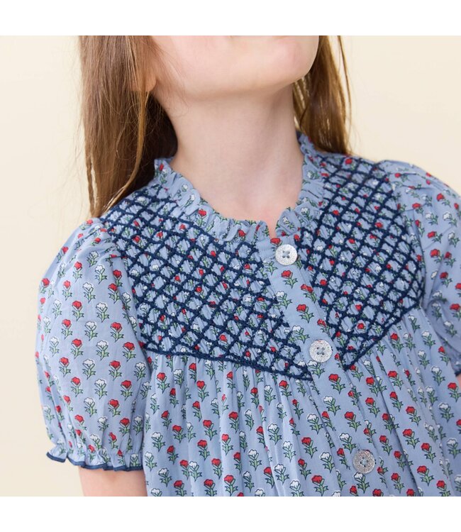 Light Blue Carnation Lucia Dress