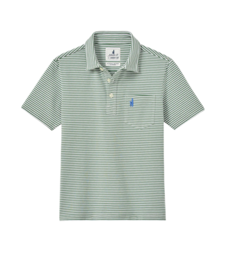 Johnnie O Buoy Green/White Stripe Jack Polo