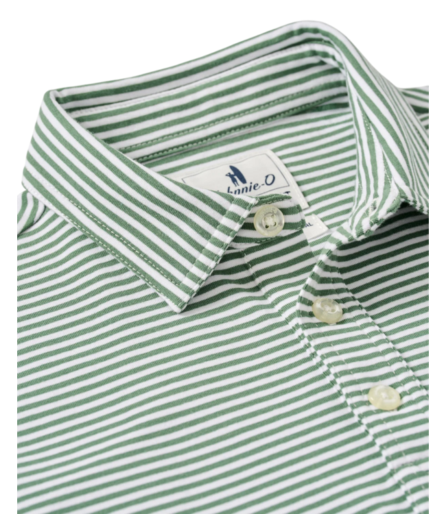 Buoy Green & White Stripe Jack Polo