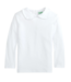 White L/S Peter Pan Collar Shirt - Girls