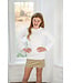White L/S Peter Pan Collar Shirt - Girls