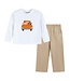 Football Truck Shirt & Brown Pants Set