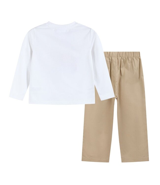 Football Truck Shirt & Brown Pants Set