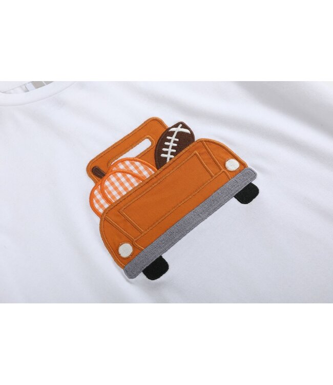 Football Truck Shirt & Brown Pants Set