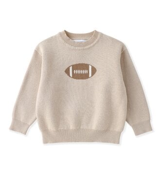 Lil Cactus Sand Beige Football Sweater