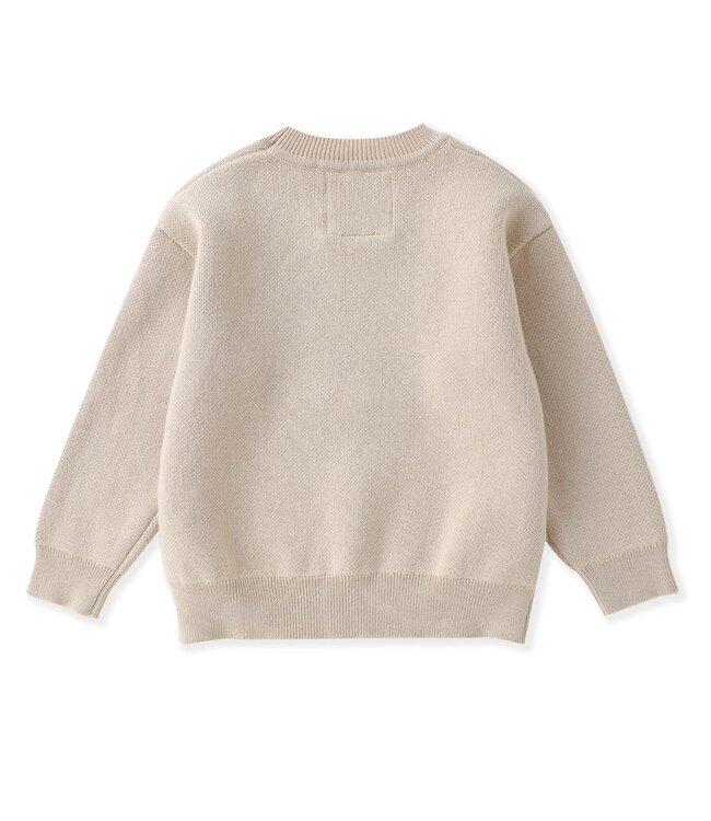 Sand Beige Football Sweater