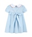Light Blue Pumpkin Vine Smocked Dress