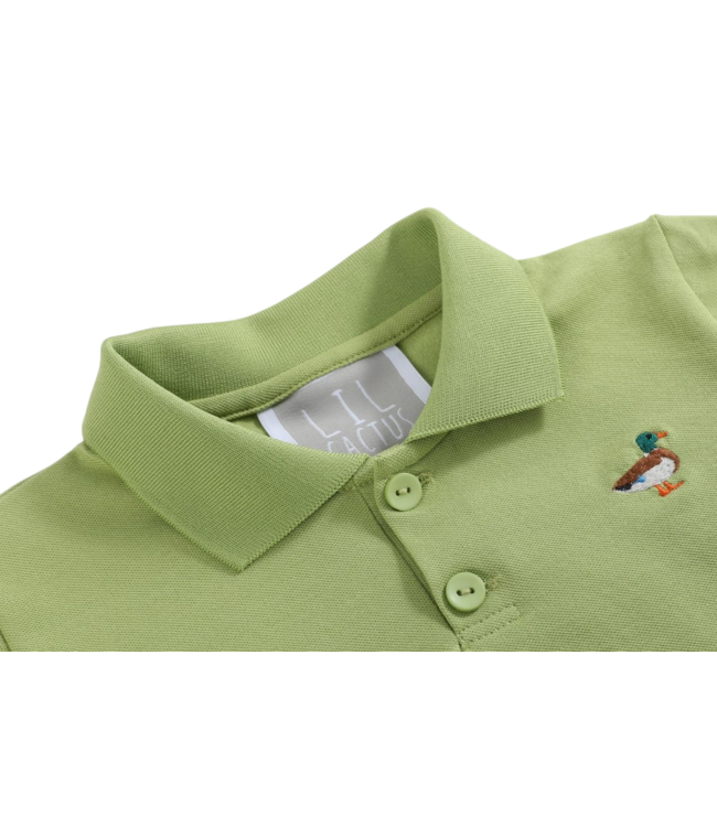 Sage Green Mallard Polo Shirt