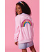 Rainbow Flash Satin Bomber