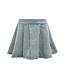 Sparkle Bows Denim Pleated Skirt