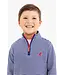 Nantucket Navy Stripe with Richmond Red Stork Prepletic Hayword Half-Zip