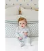 Little English Baby Boy's Blue Football Crochet Footie