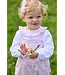 White with Light Pink Smocked Madeline Blouse