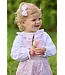 White with Light Pink Smocked Madeline Blouse
