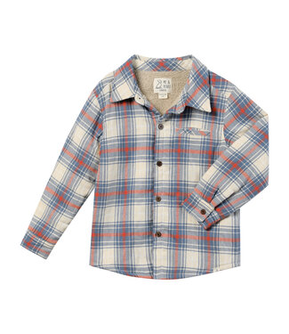 Me & Henry Plaid Sherpa Lined Shacket