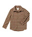 Me & Henry Boys Atwood Orange/Gold Washed Plaid Woven Shirt