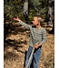 Me & Henry Sage Ribbed Stripe Henley Shirt